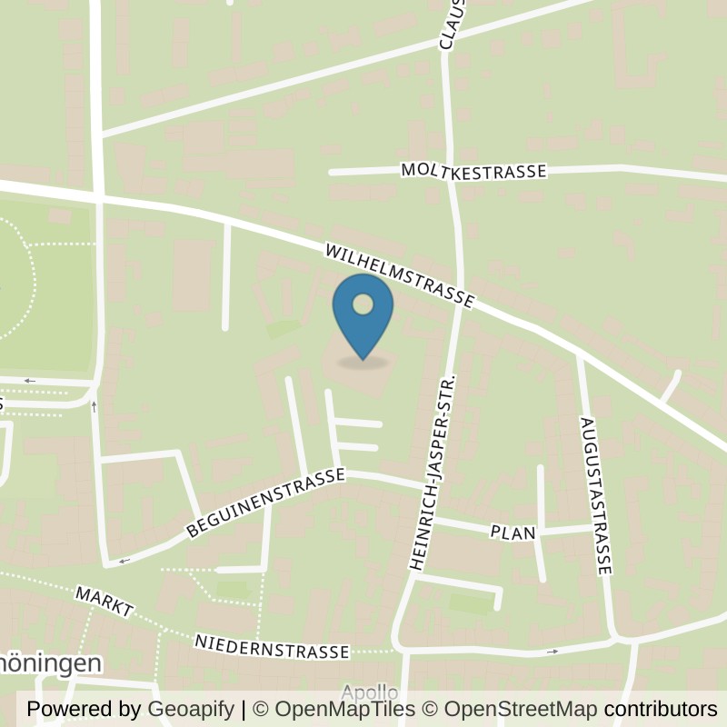 Map: location of FITNESSLAND Schöningen in Schöningen
