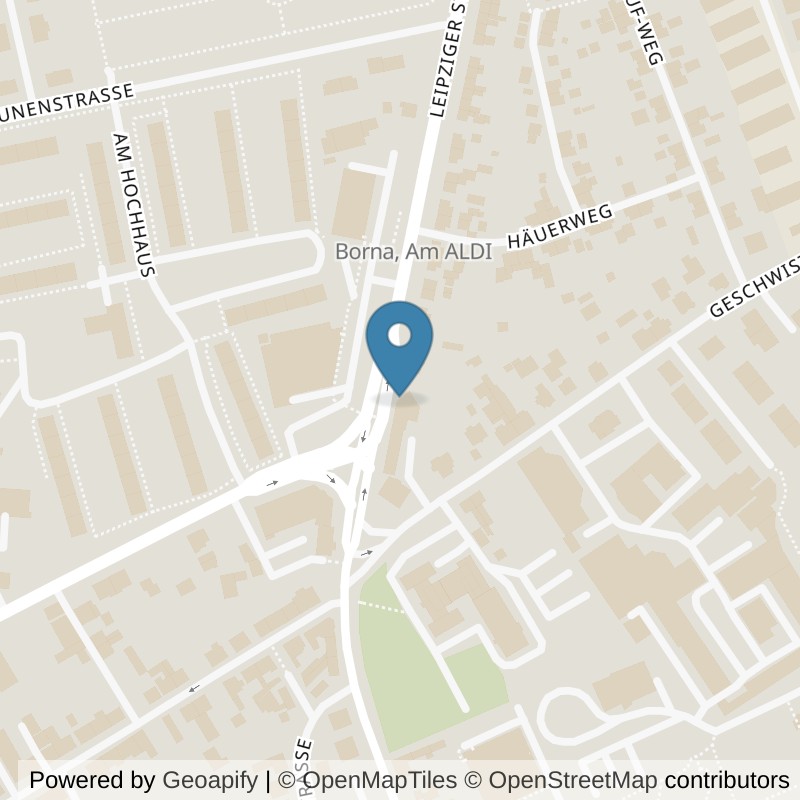Map: location of Fitnessstudio Fit+ Borna in Borna