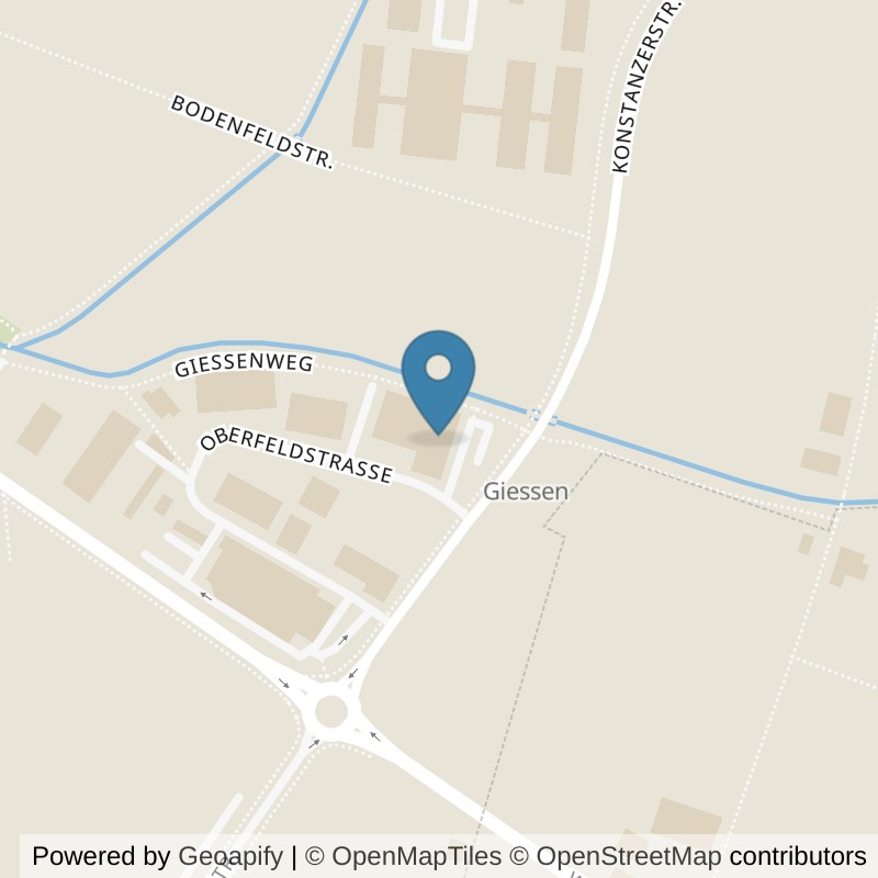 Map: location of Fitnessstudio Fitness 5I24 Weinfelden in Weinfelden