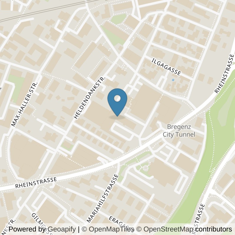 Map: location of Fitnessstudio Top-Fit in Bregenz