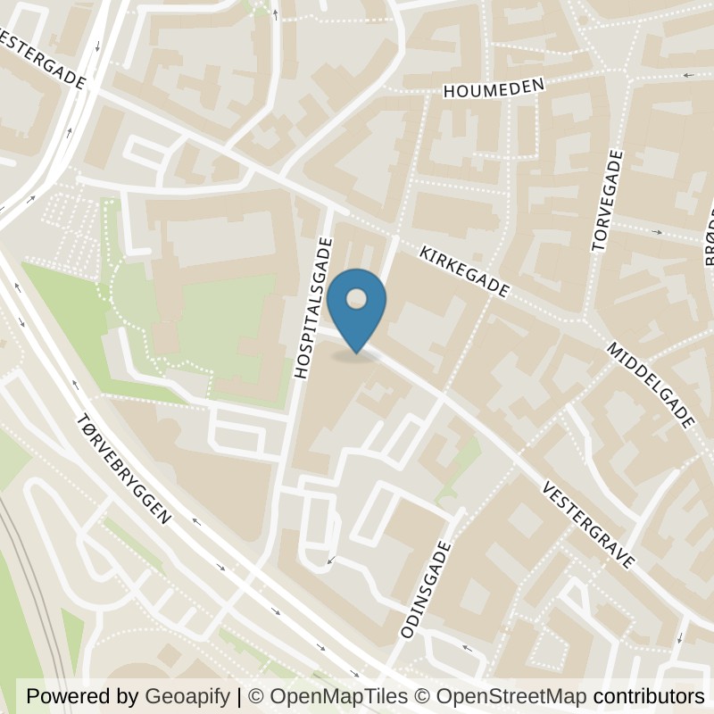 Map: location of FitnessX Randers, Vestergrave in Randers C