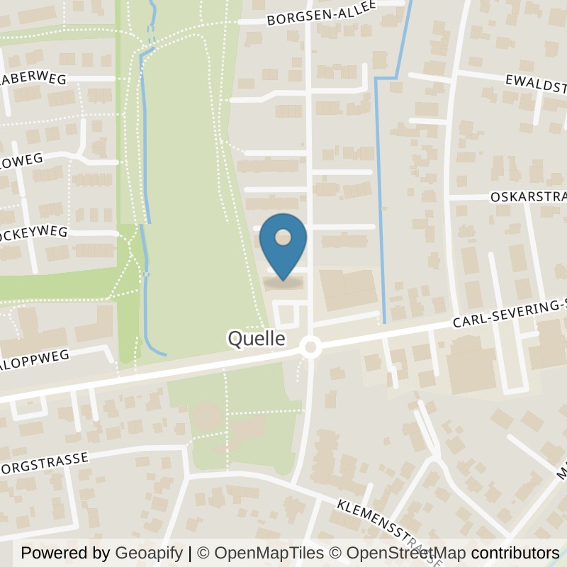 Map: location of FITOMAT Bielefeld Quelle in Bielefeld