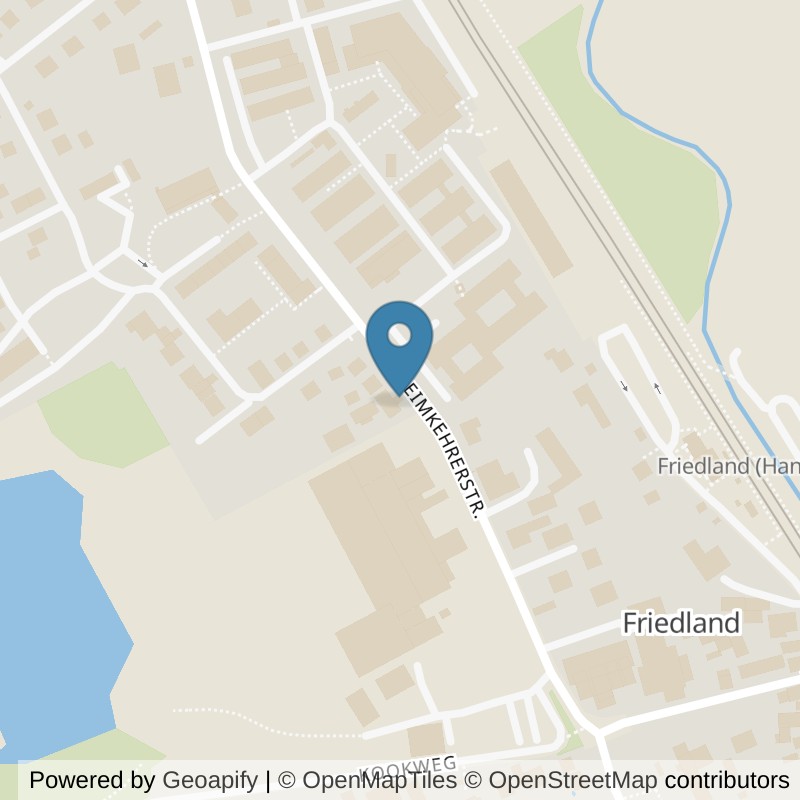 Map: location of FITOMAT Friedland in Friedland