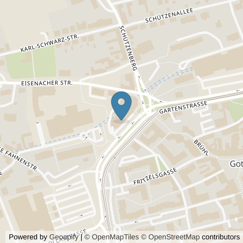 Map: location of FITOMAT Gotha Mitte in Gotha