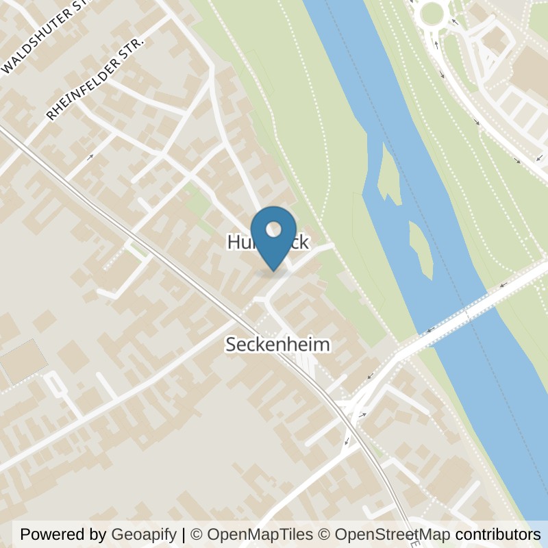 Map: location of FITOMAT Mannheim Seckenheim in Mannheim