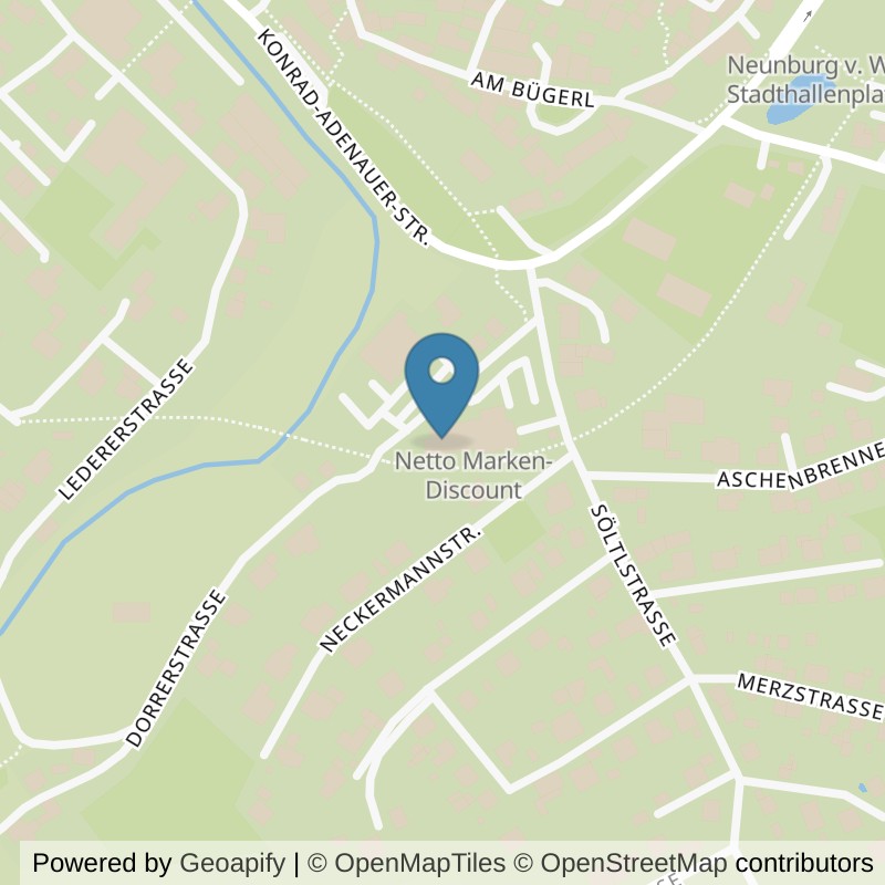 Map: location of FITOMAT Neunburg vorm Wald in Neunburg vorm Wald