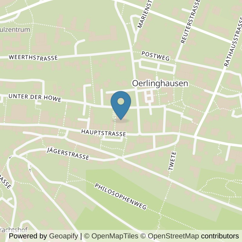 Map: location of FITOMAT Oerlinghausen in Oerlinghausen