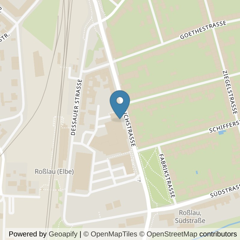 Map: location of FITOMAT Roßlau in Dessau-Roßlau