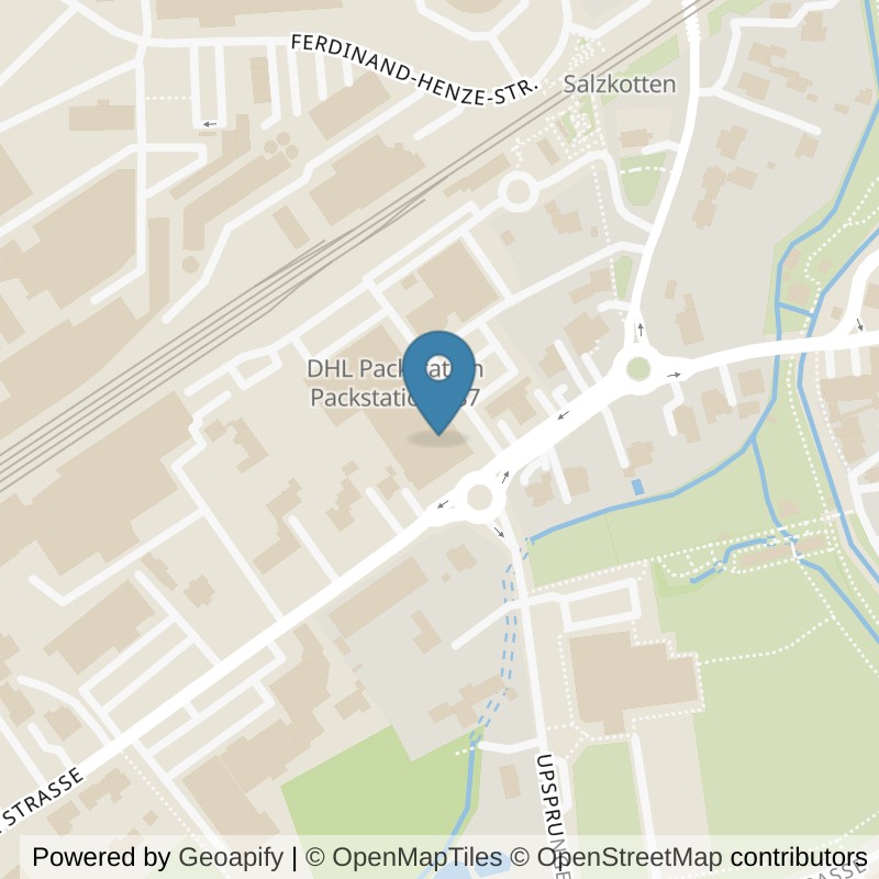 Map: location of FITOMAT Salzkotten in Salzkotten