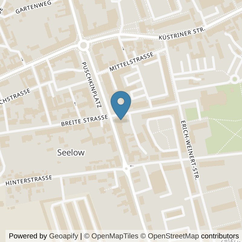Map: location of FITOMAT Seelow in Seelow