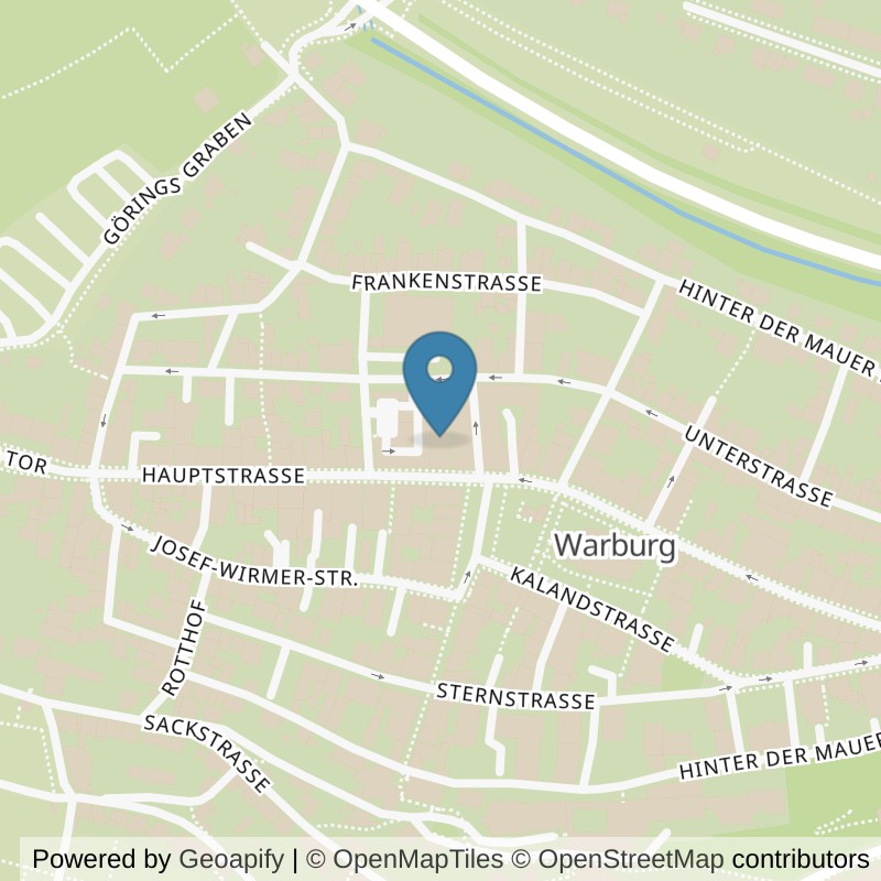 Map: location of FITOMAT Warburg in Warburg