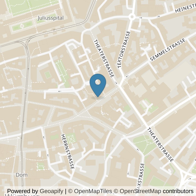 Map: location of FITOMAT Würzburg Altstadt in Würzburg