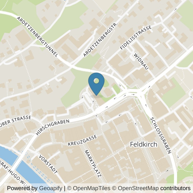 Map: location of Fitpark GmbH in Feldkirch
