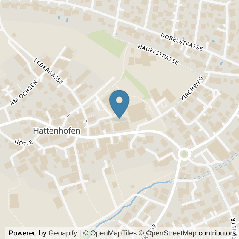 Map: location of fit+ Hattenhofen in Hattenhofen