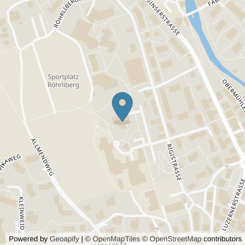 Map: location of FITplus in Cham