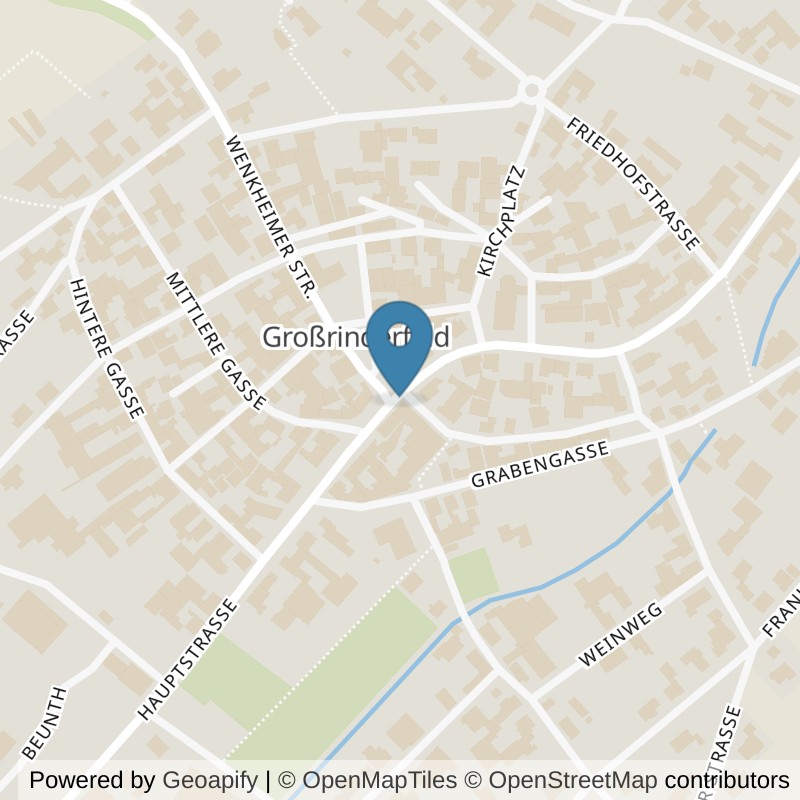 Map: location of fit+ Großrinderfeld in Großrinderfeld