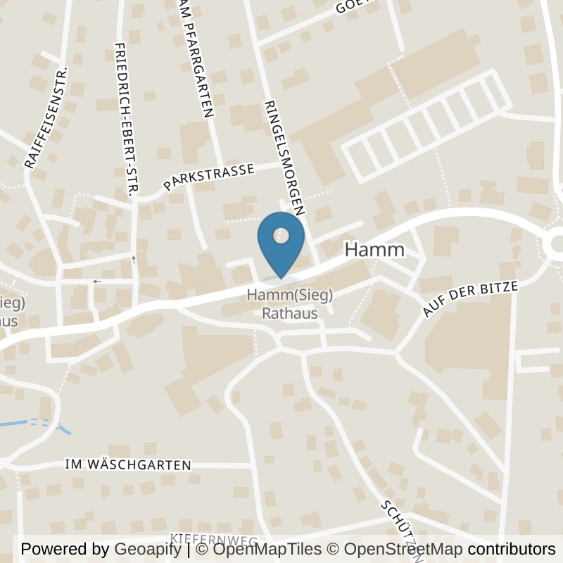 Map: location of fit+ Hamm in Hamm (Sieg)