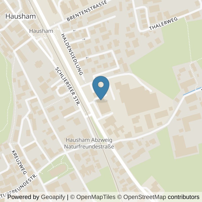 Map: location of fit+ Hausham in Hausham