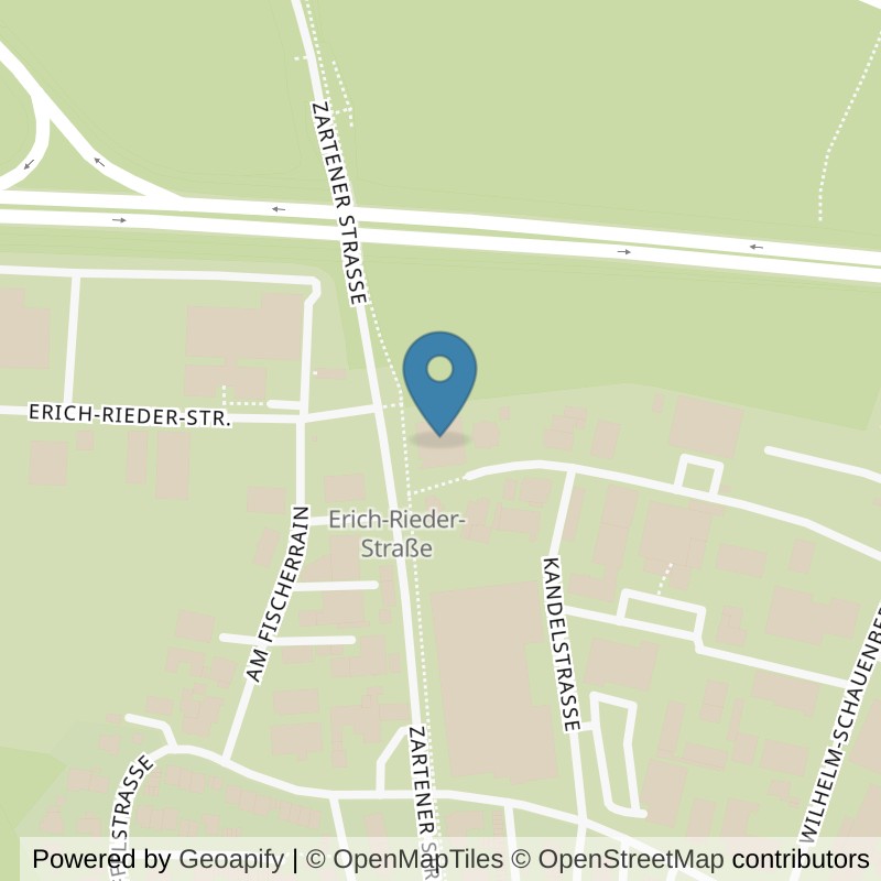 Map: location of fit+ Kirchzarten in Kirchzarten