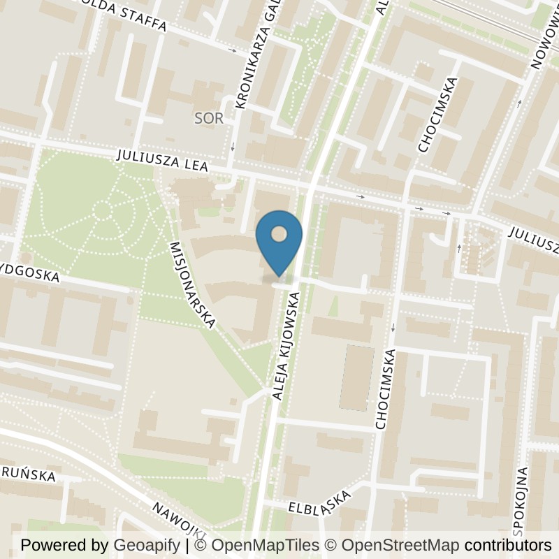 Map: location of fit+ Kraków in Kraków