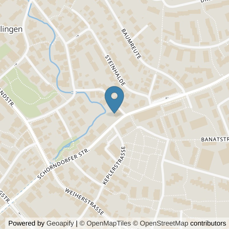 Map: location of fit+ Lady Esslingen in Esslingen