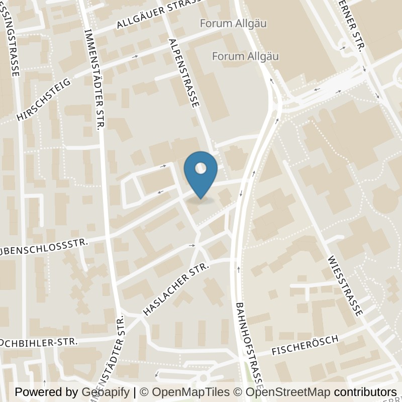 Map: location of fit+ Lady Kempten in Kempten