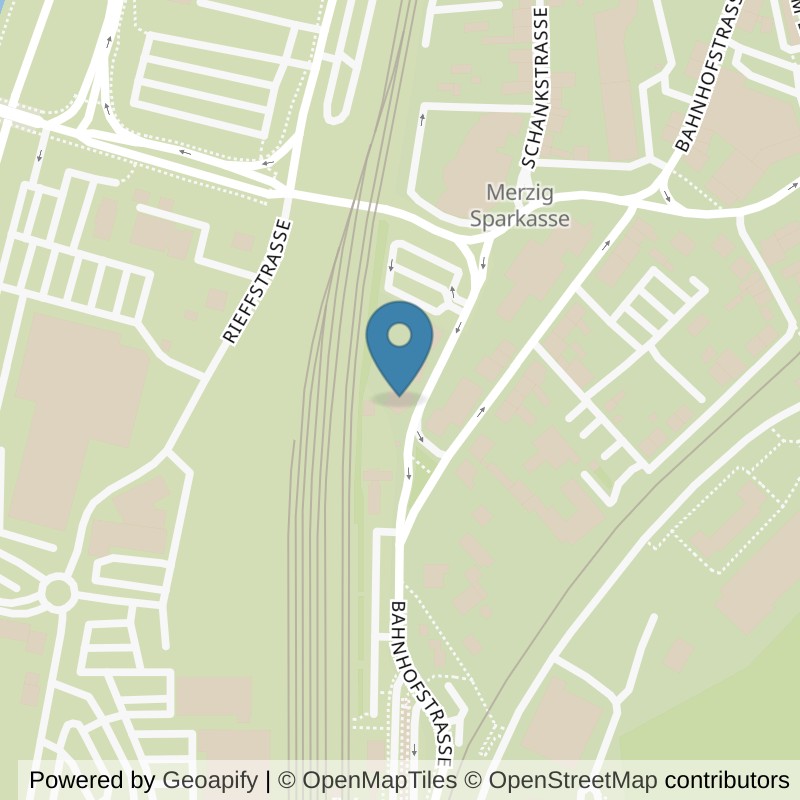 Map: location of fit+ Merzig in Merzig