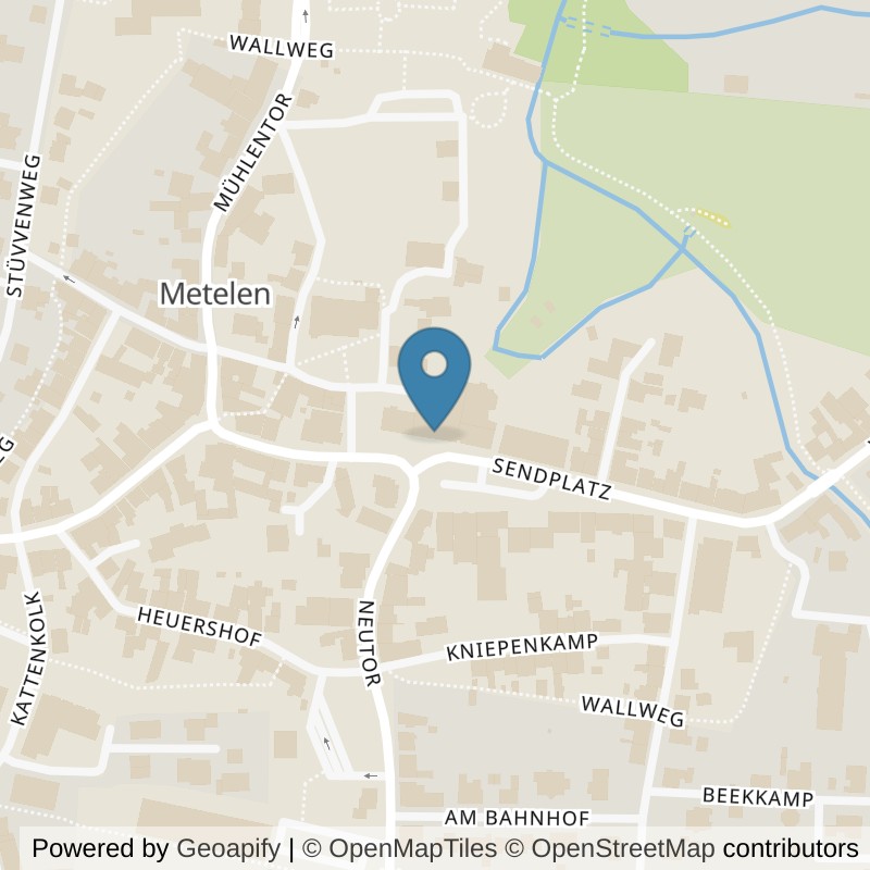 Map: location of fit+ Metelen in Metelen
