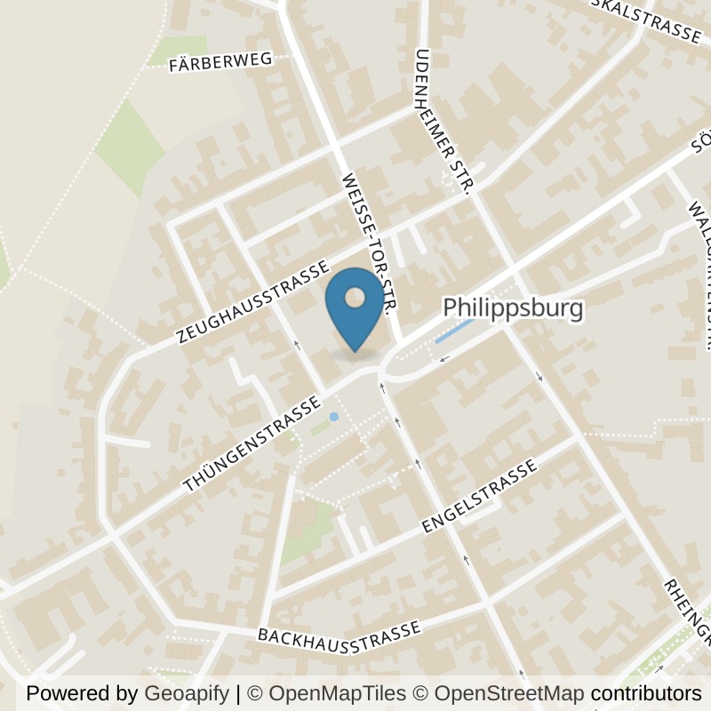 Map: location of fit+ Philippsburg in Philippsburg