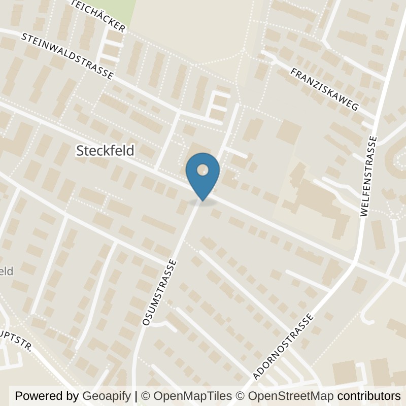 Map: location of fit+ Plieningen in Stuttgart