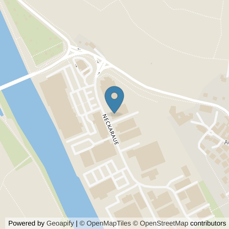 Map: location of fit+ Remseck in Remseck am Neckar-Hochberg
