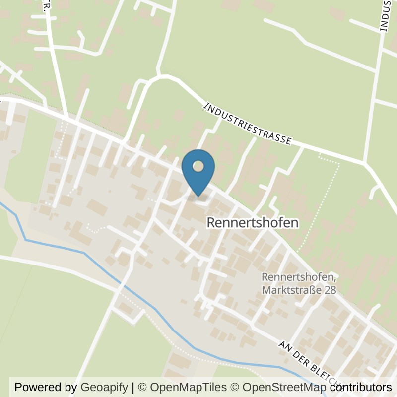 Map: location of fit+ Rennertshofen in Rennertshofen