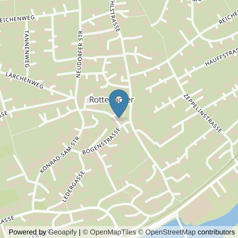 Map: location of fit+ Rottenacker in Rottenacker