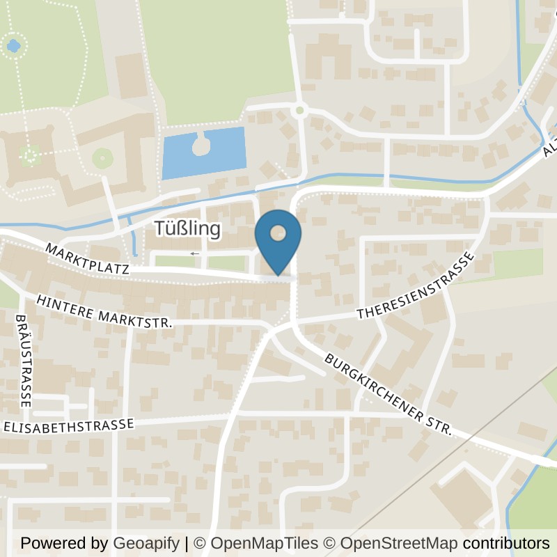 Map: location of fit+ Tüssling in Tüssling