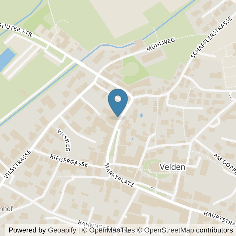 Map: location of fit+ Velden in Velden