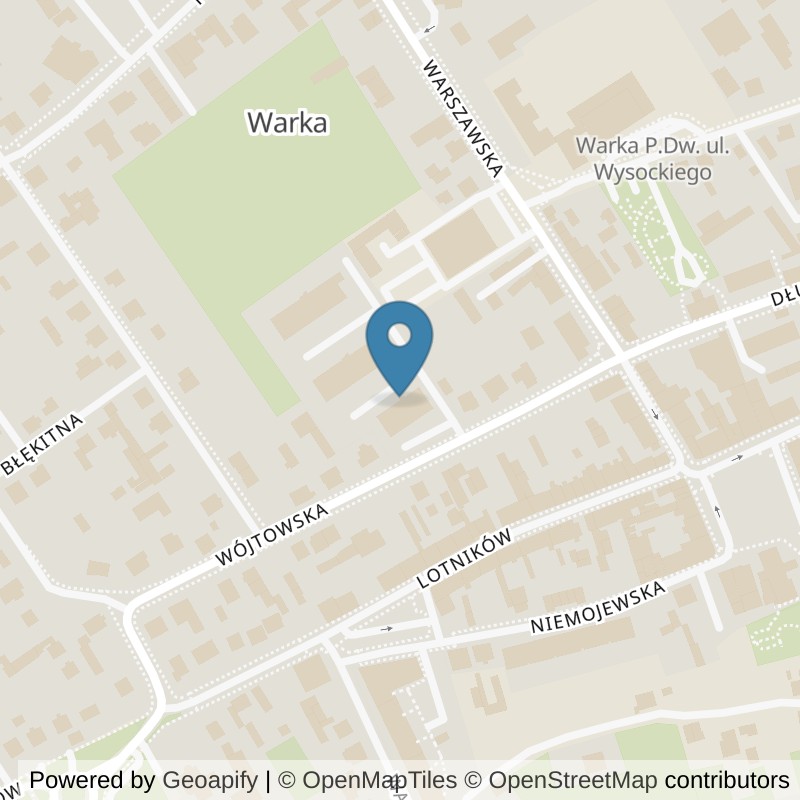 Map: location of fit+ Warka in 05-660 Warka