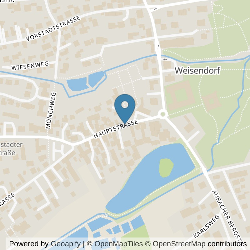 Map: location of fit+ Weisendorf in Weisendorf