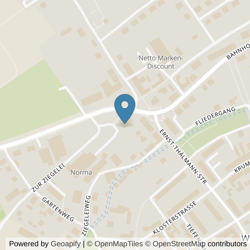 Map: location of fit+ Woldegk in Woldegk