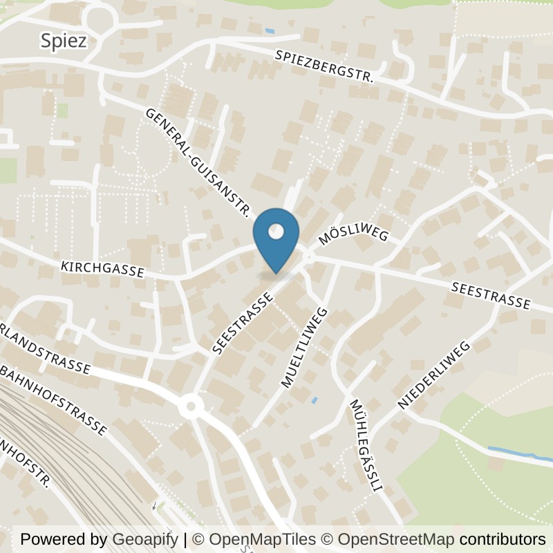 Map: location of Fitself in Spiez
