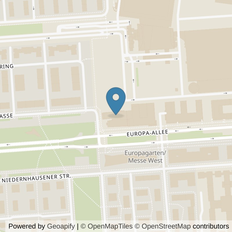 Map: location of FITSEVENELEVEN Club FFM Europaviertel in Frankfurt am Main