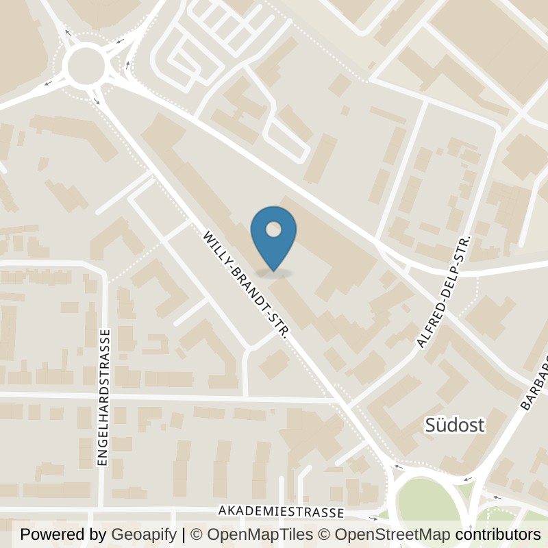 Map: location of FITSEVENELEVEN Club Hanau in Hanau