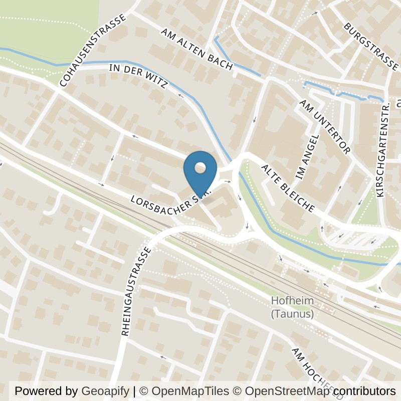 Map: location of FITSEVENELEVEN Club Hofheim in Hofheim