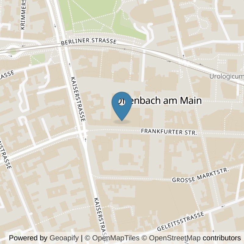 Map: location of FITSEVENELEVEN Club Offenbach Pink in Offenbach