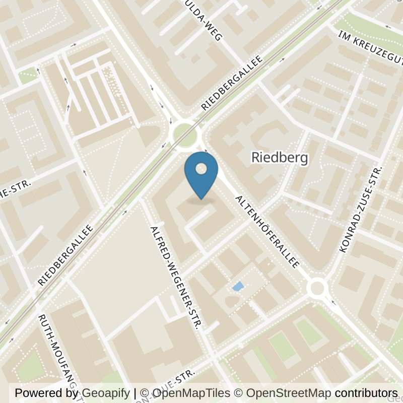 Map: location of FITSEVENELEVEN Club Riedberg in Frankfurt am Main
