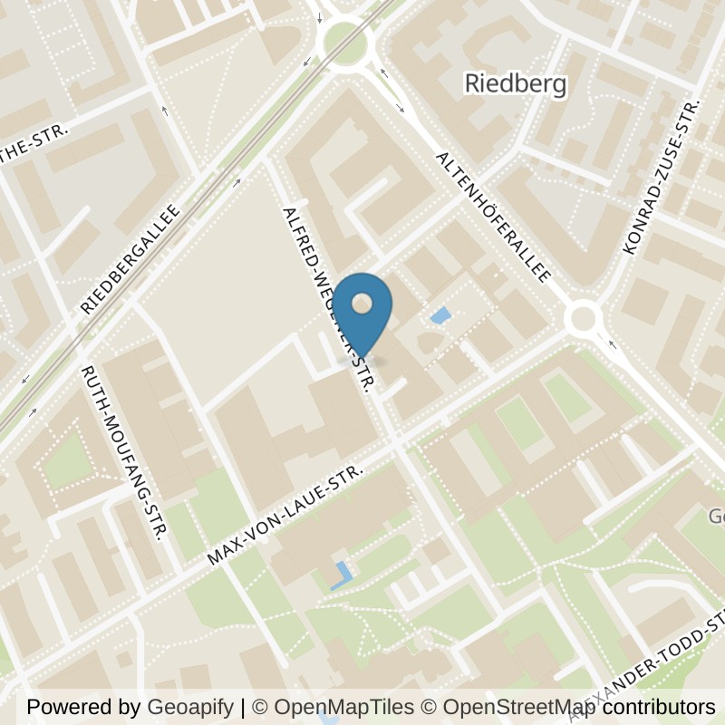Map: location of FITSEVENELEVEN Club Riedberg Pink in Frankfurt am Main