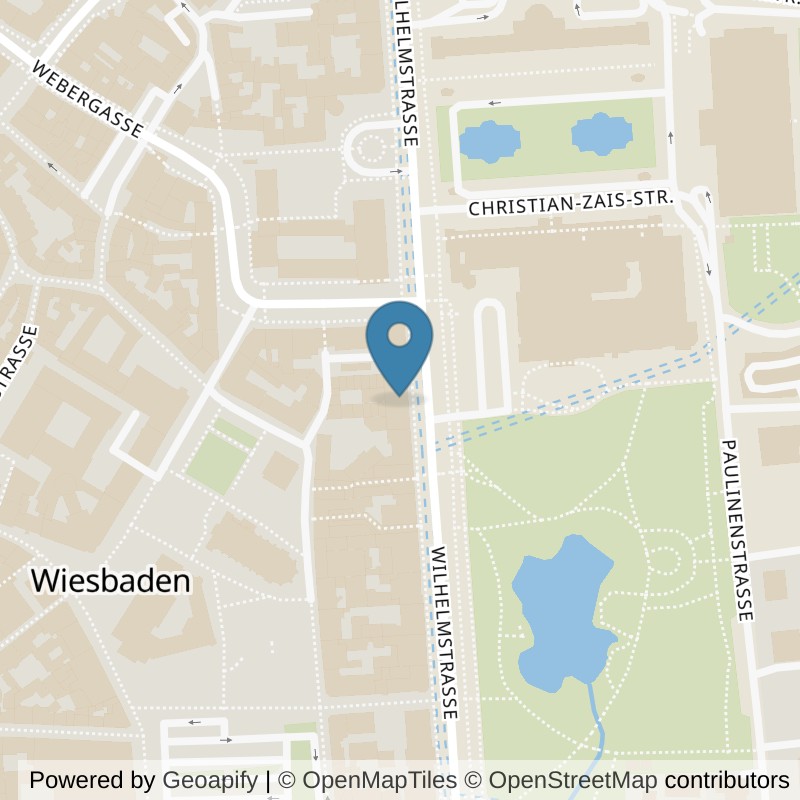 Map: location of FITSEVENELEVEN Club Wiesbaden Pink in Wiesbaden