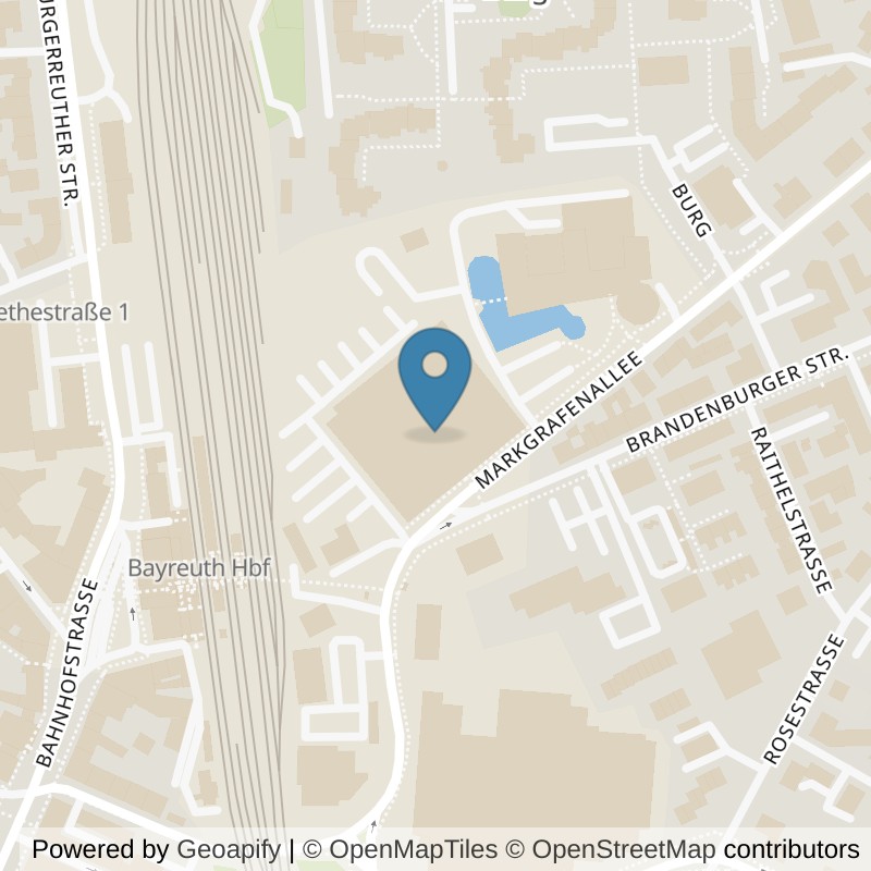 Map: location of FIT STAR Bayreuth in Bayreuth