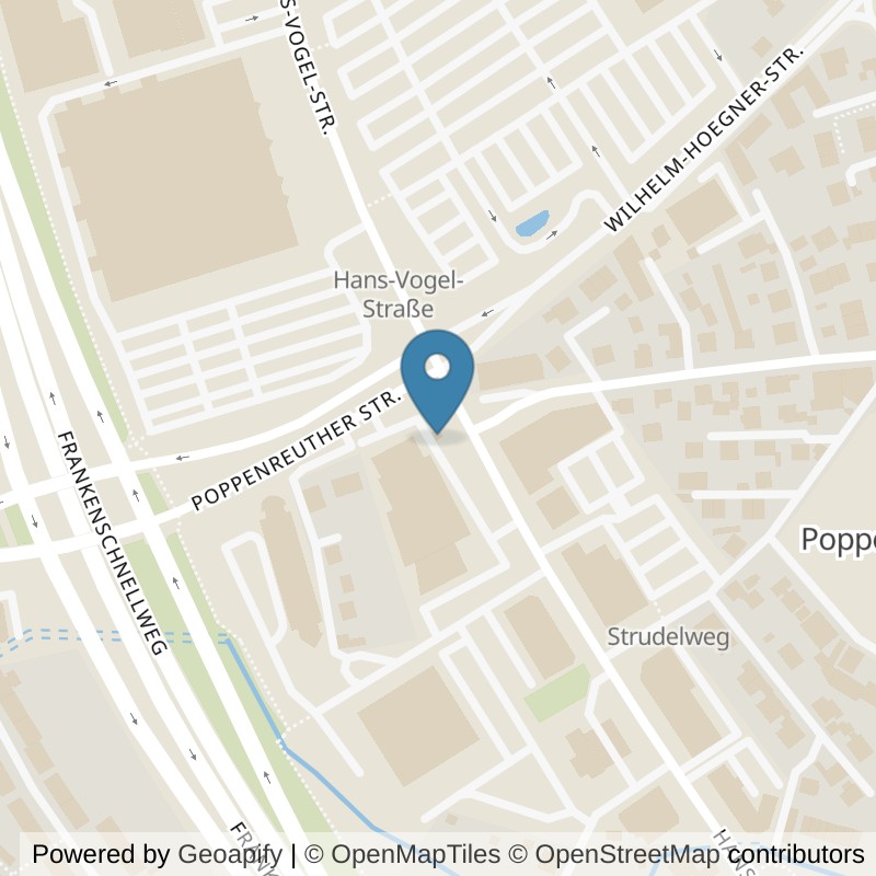 Map: location of FIT STAR Fürth-Poppenreuth in Fürth