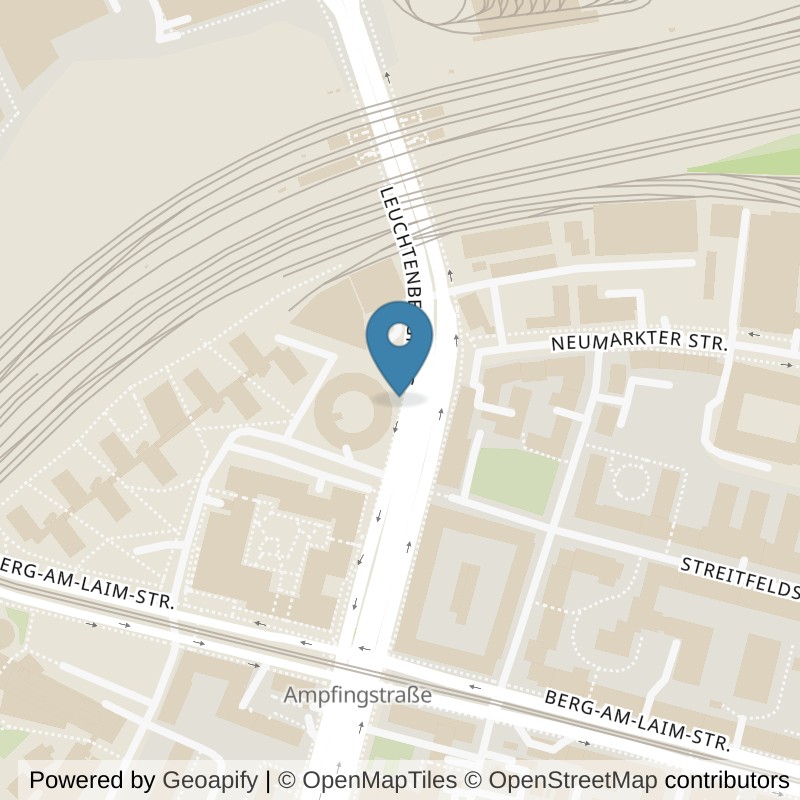 Map: location of FIT STAR München-Berg-Am-Laim in München