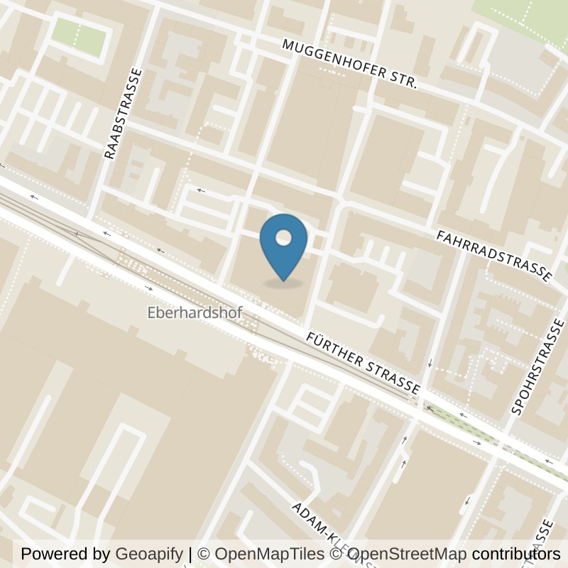 Map: location of FIT STAR Nürnberg-Eberhardshof in Nürnberg